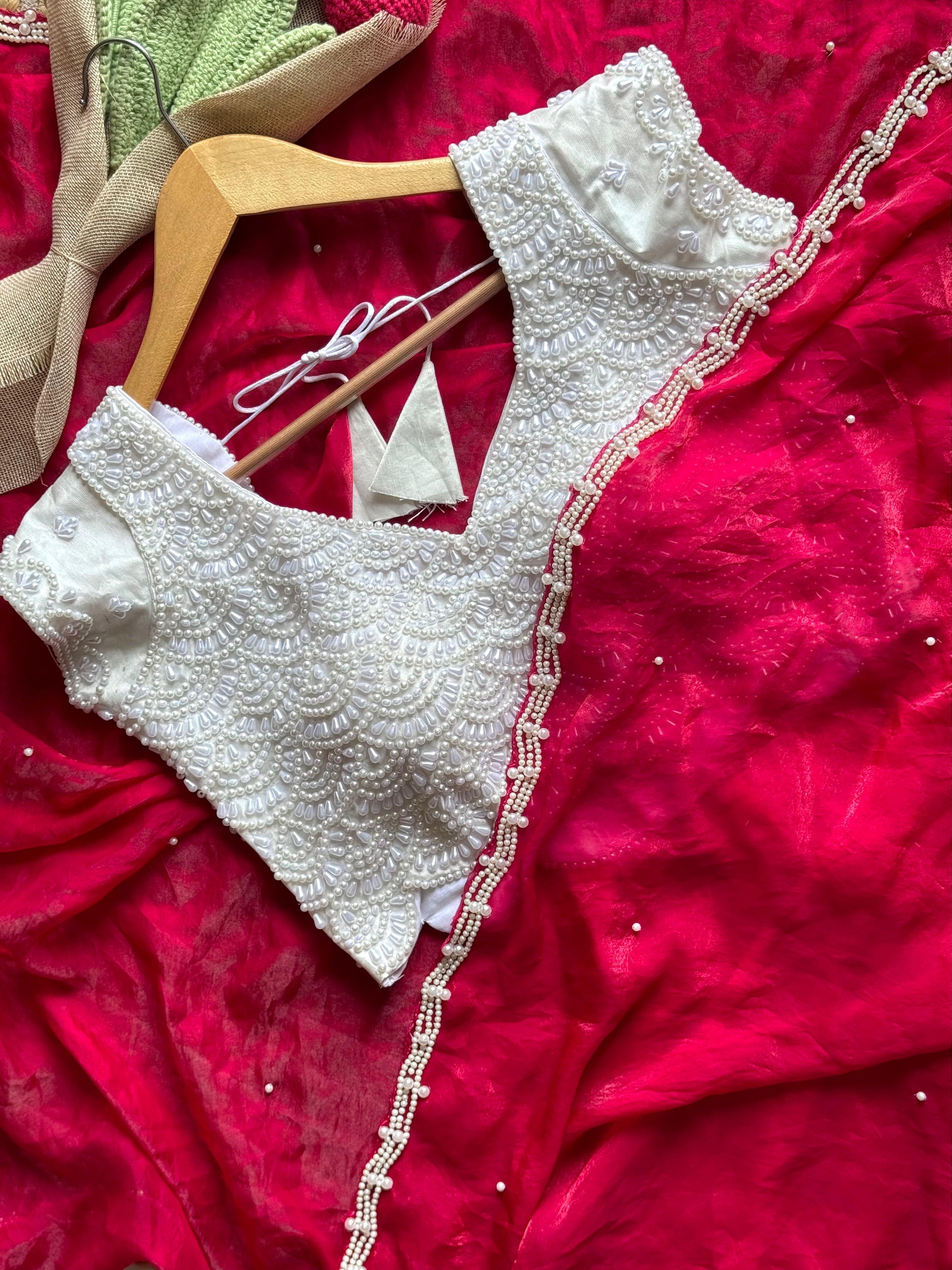 Cherry Embellished Saree