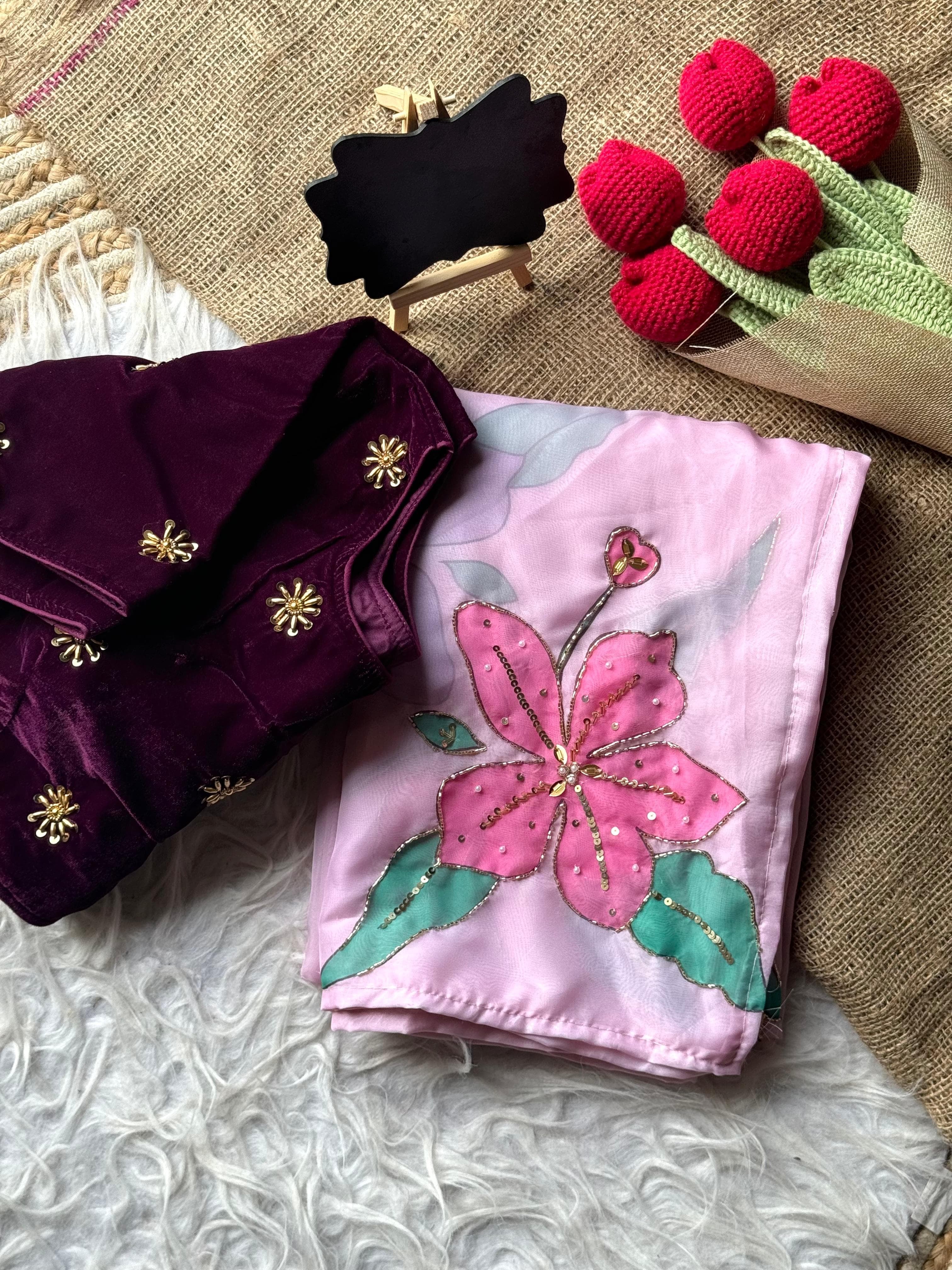 Precious Midnight Blue Saree