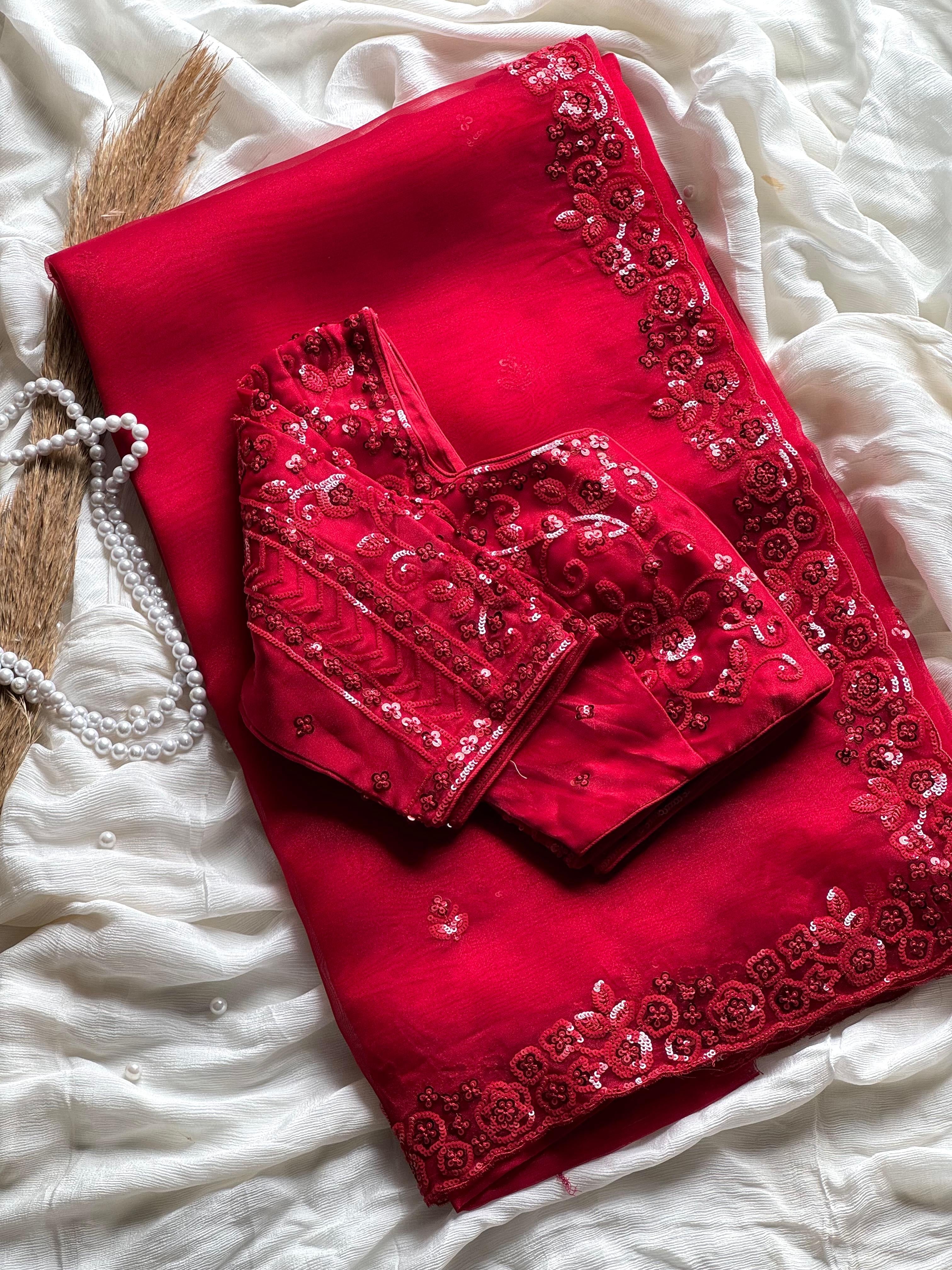 Scarlet Lolita Embellished Saree