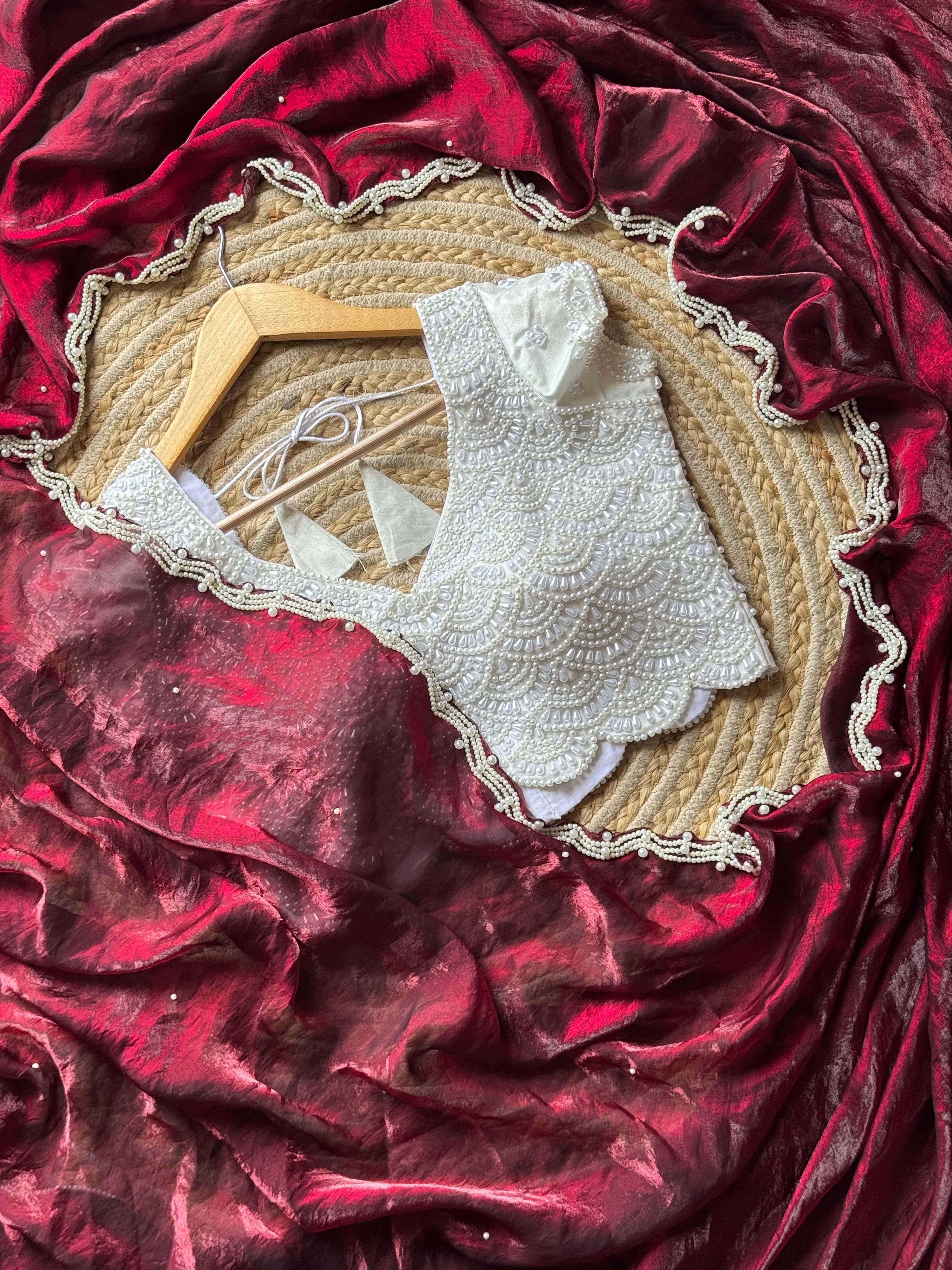 Cherry Embellished Saree