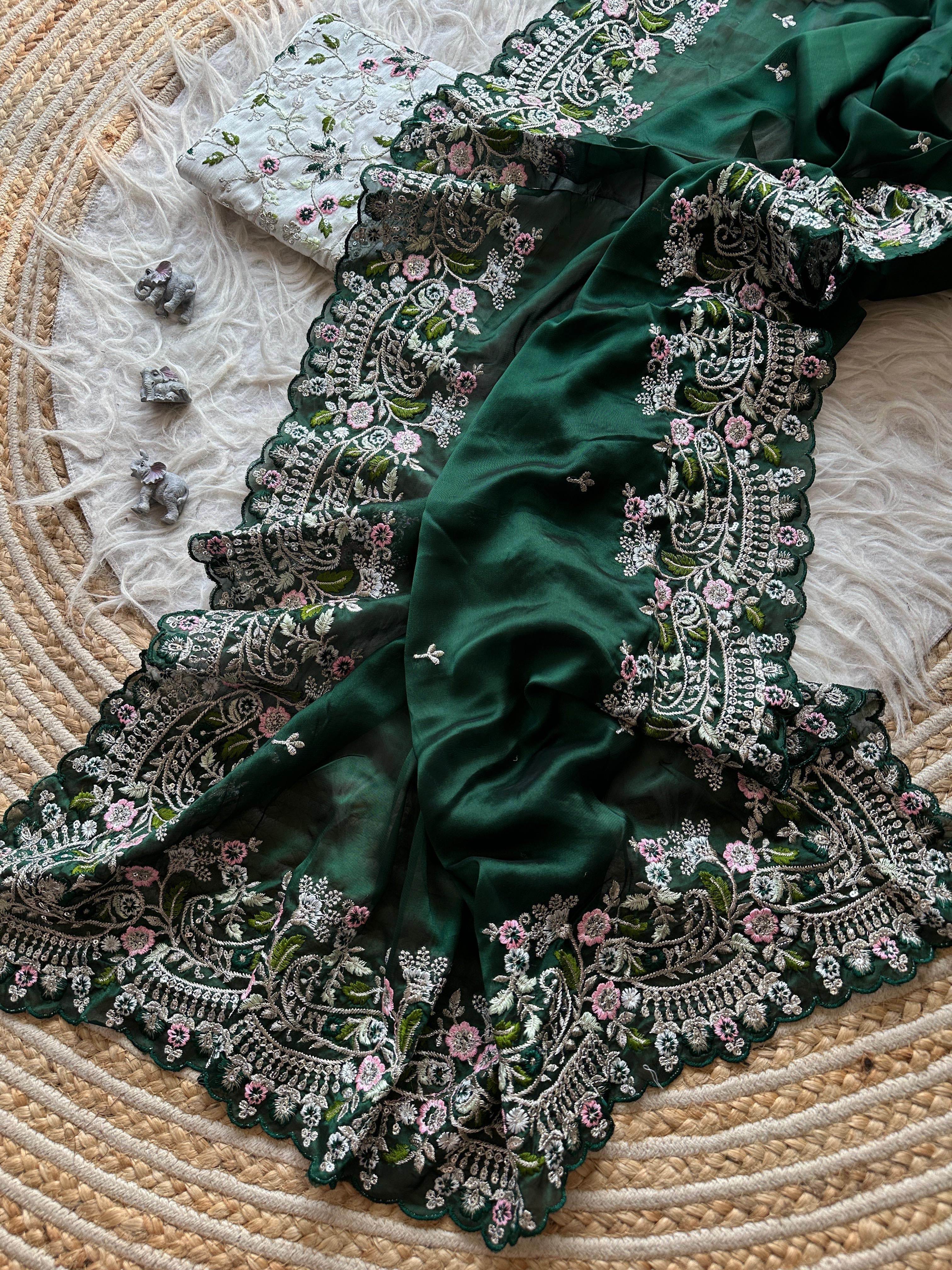 Reba Embroidered Saree