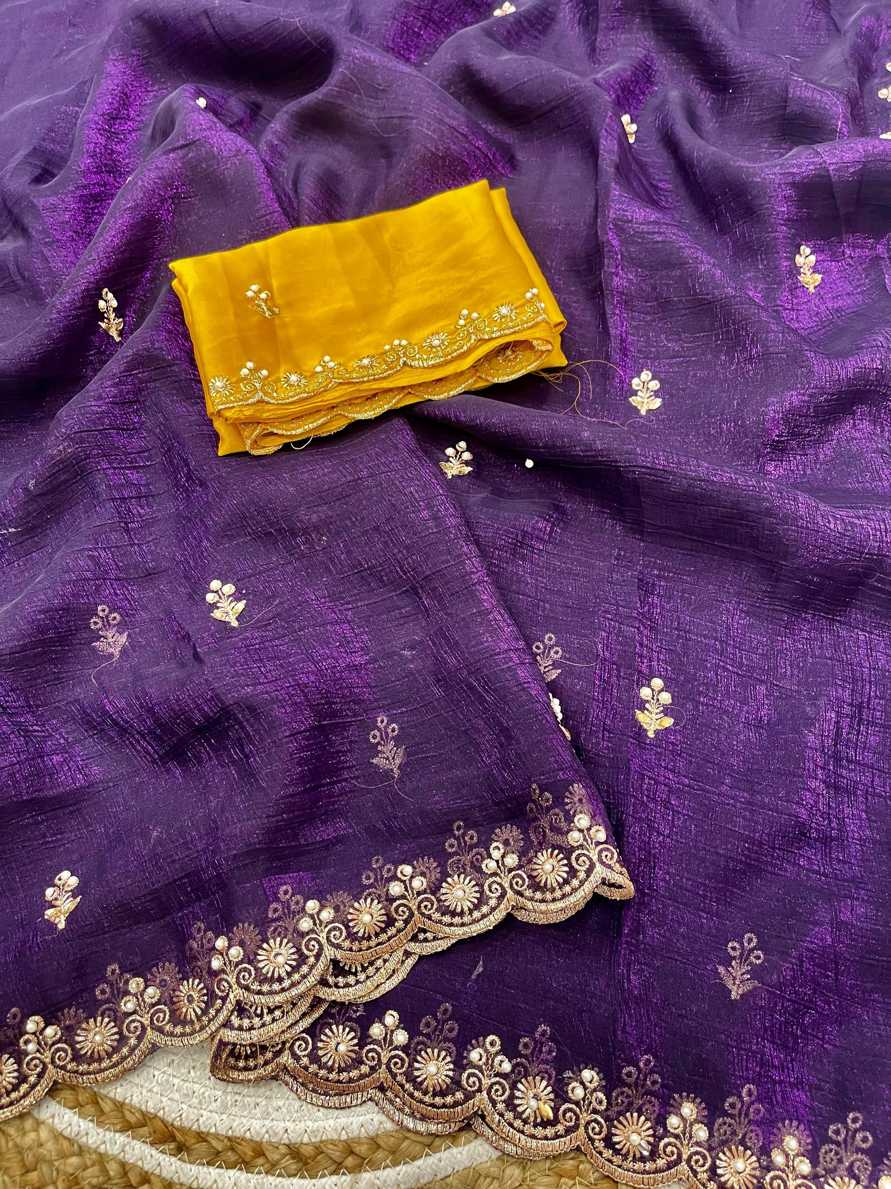 Zinnia Silk saree