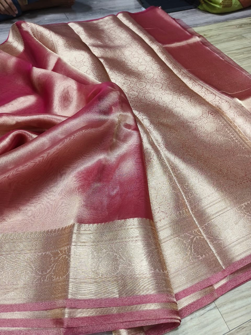 Maheru tissue silk saree