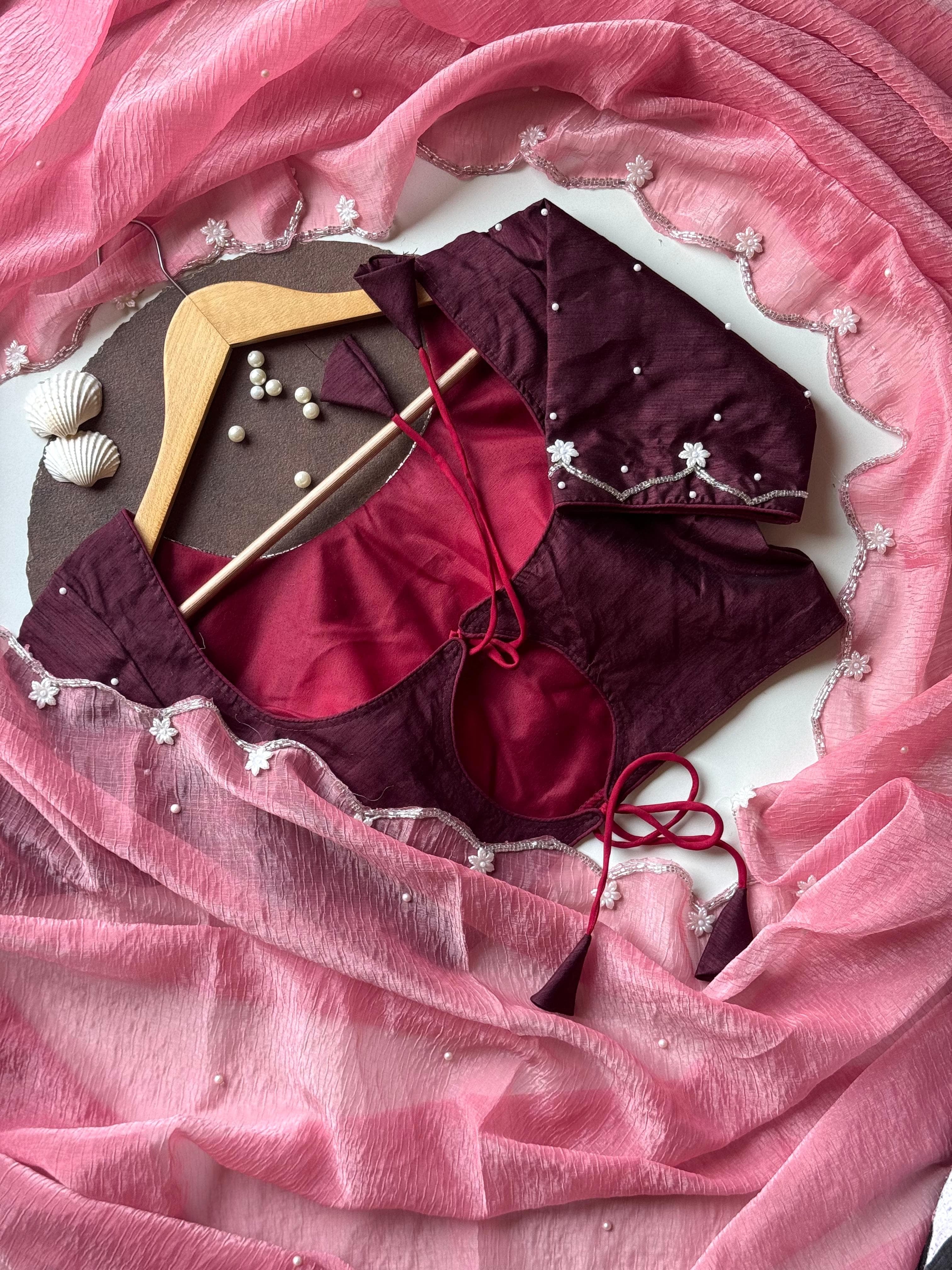 Pearls on Petals Saree