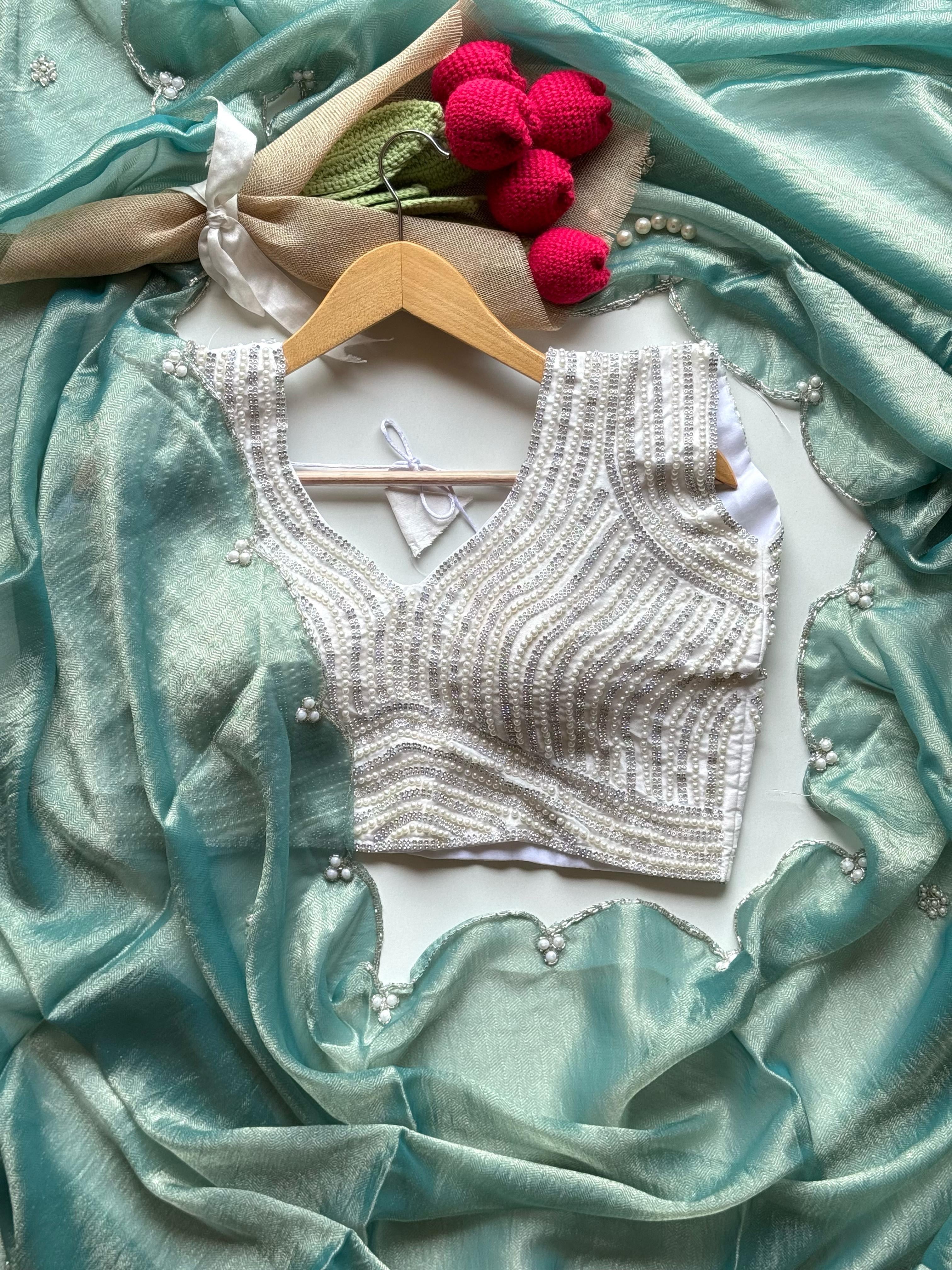 Stars on Sky Rose Saree