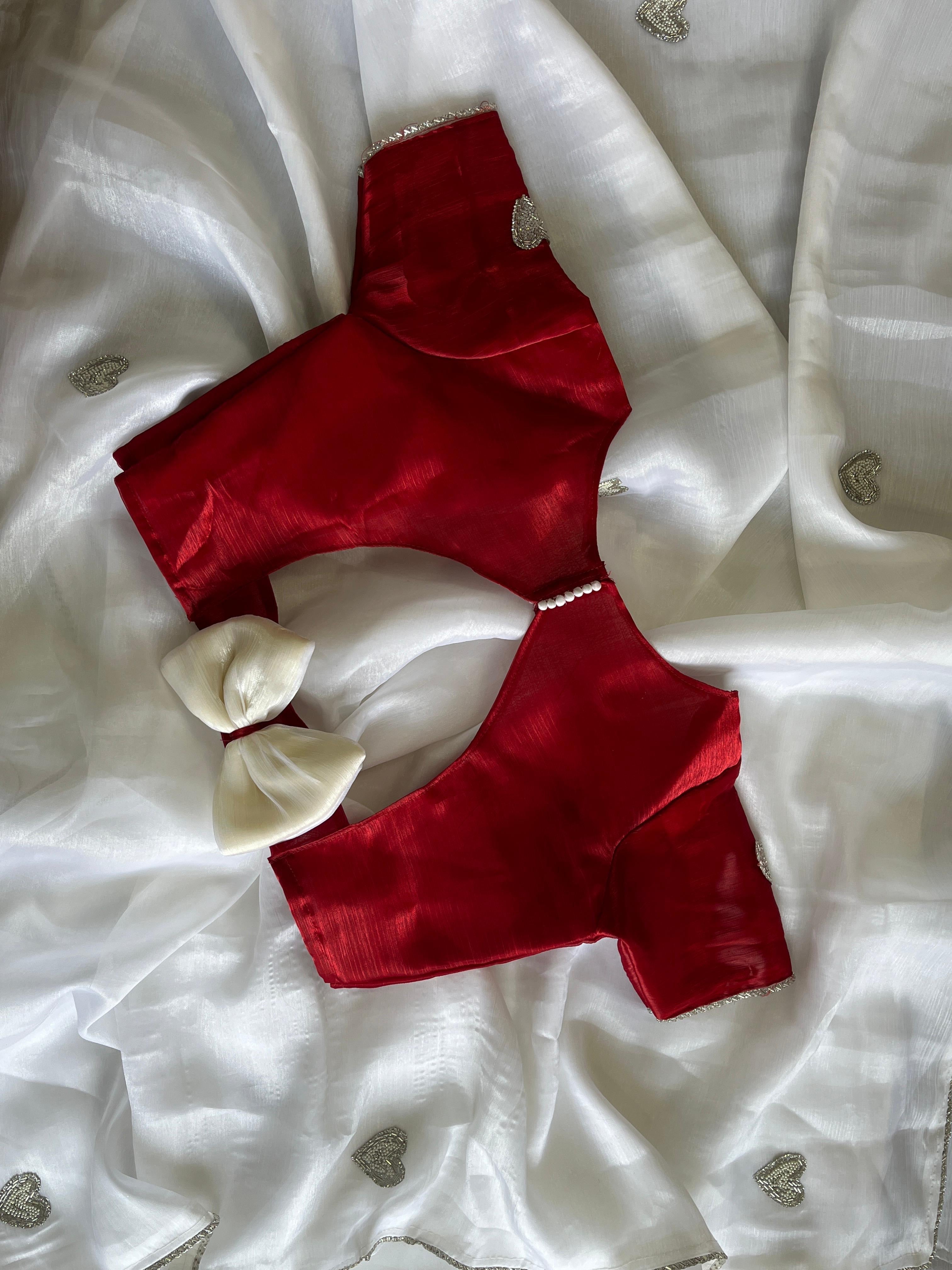 Valentine Tissue Saree