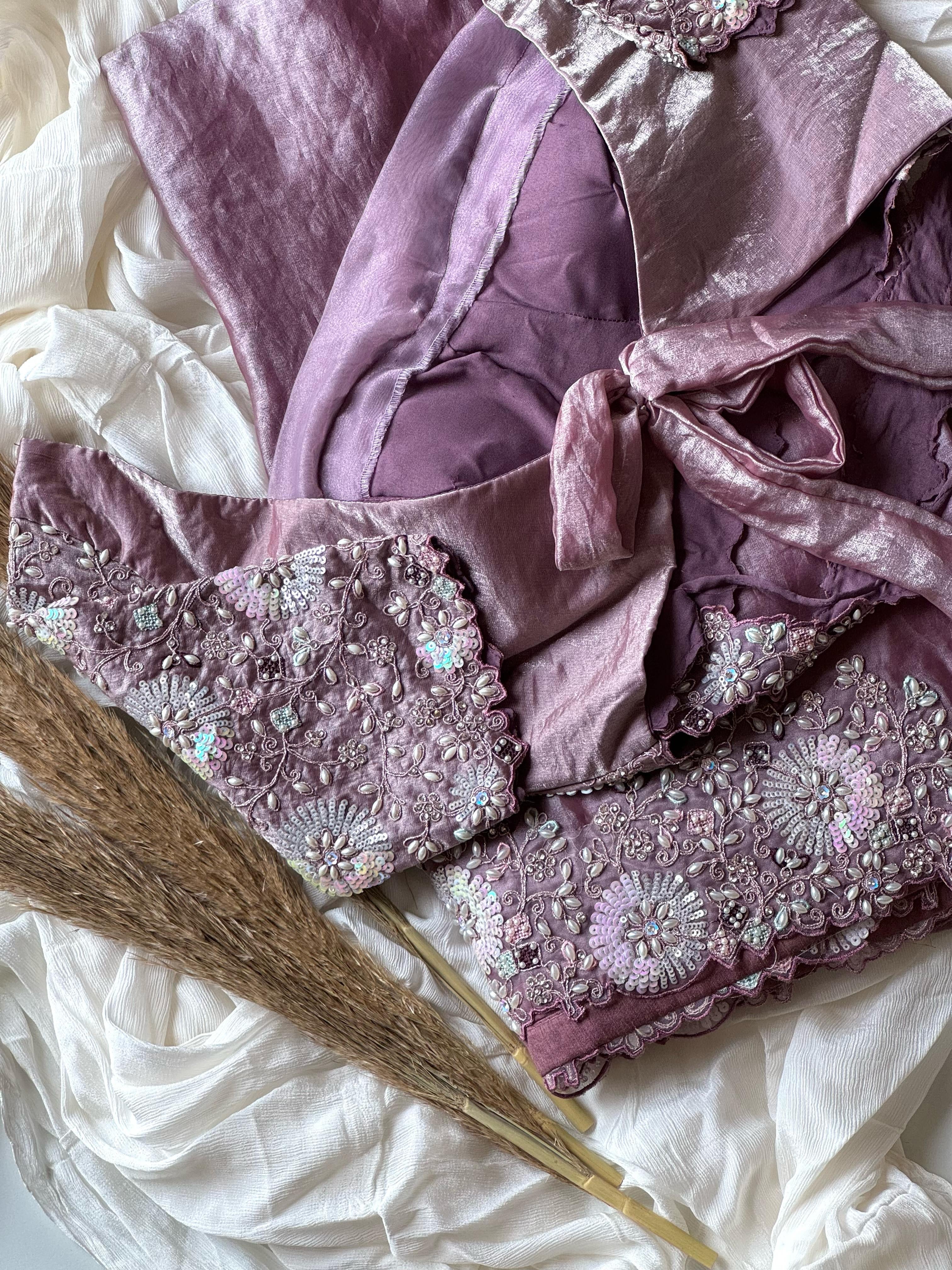 Lilac Princess Saree (Pre-Draped)