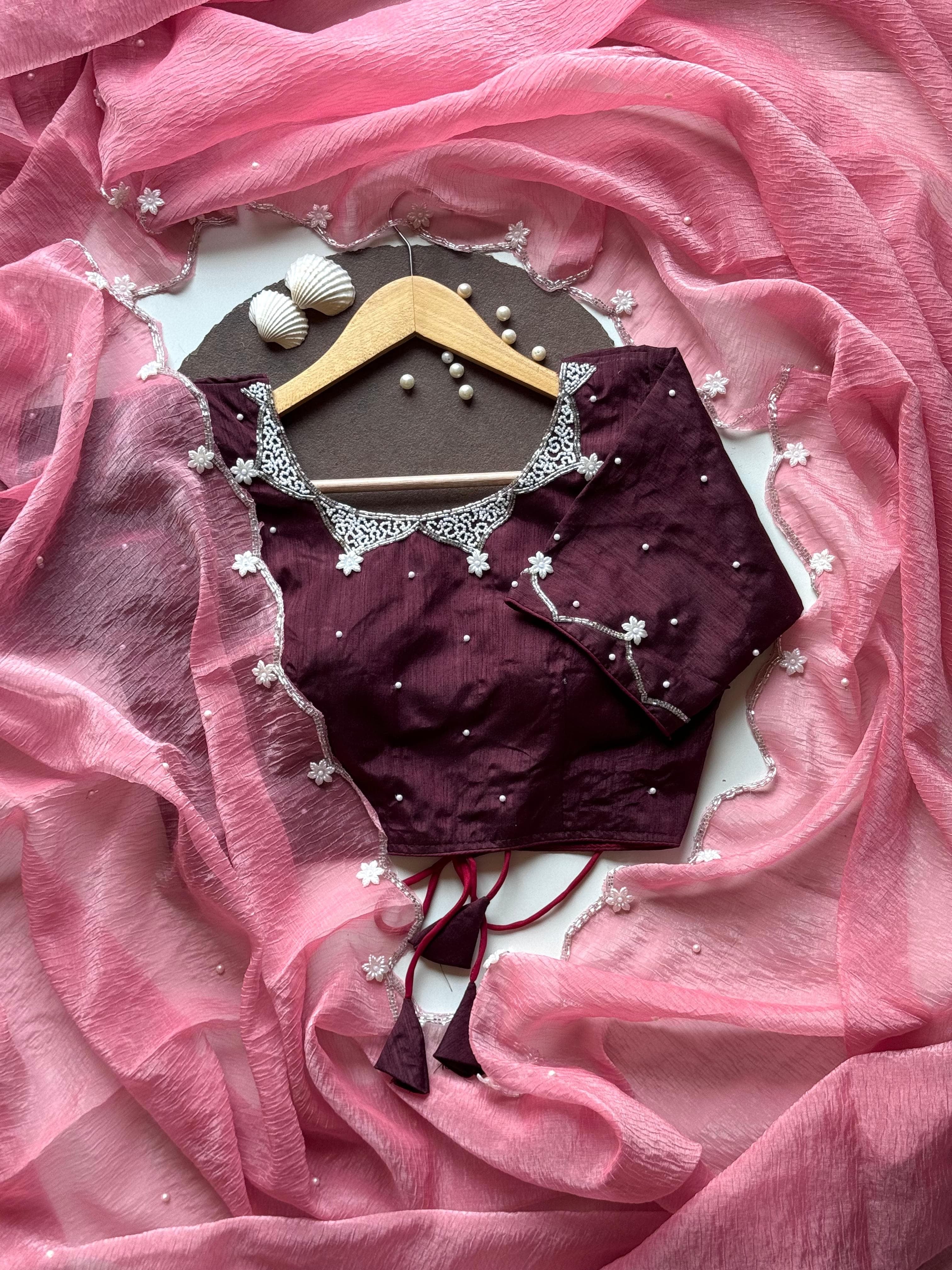 Pearls on Petals Saree