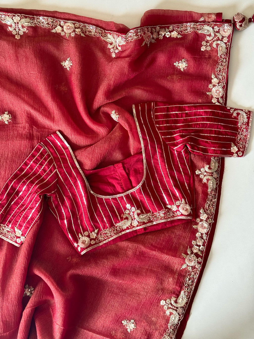 Naveli Red  Saree