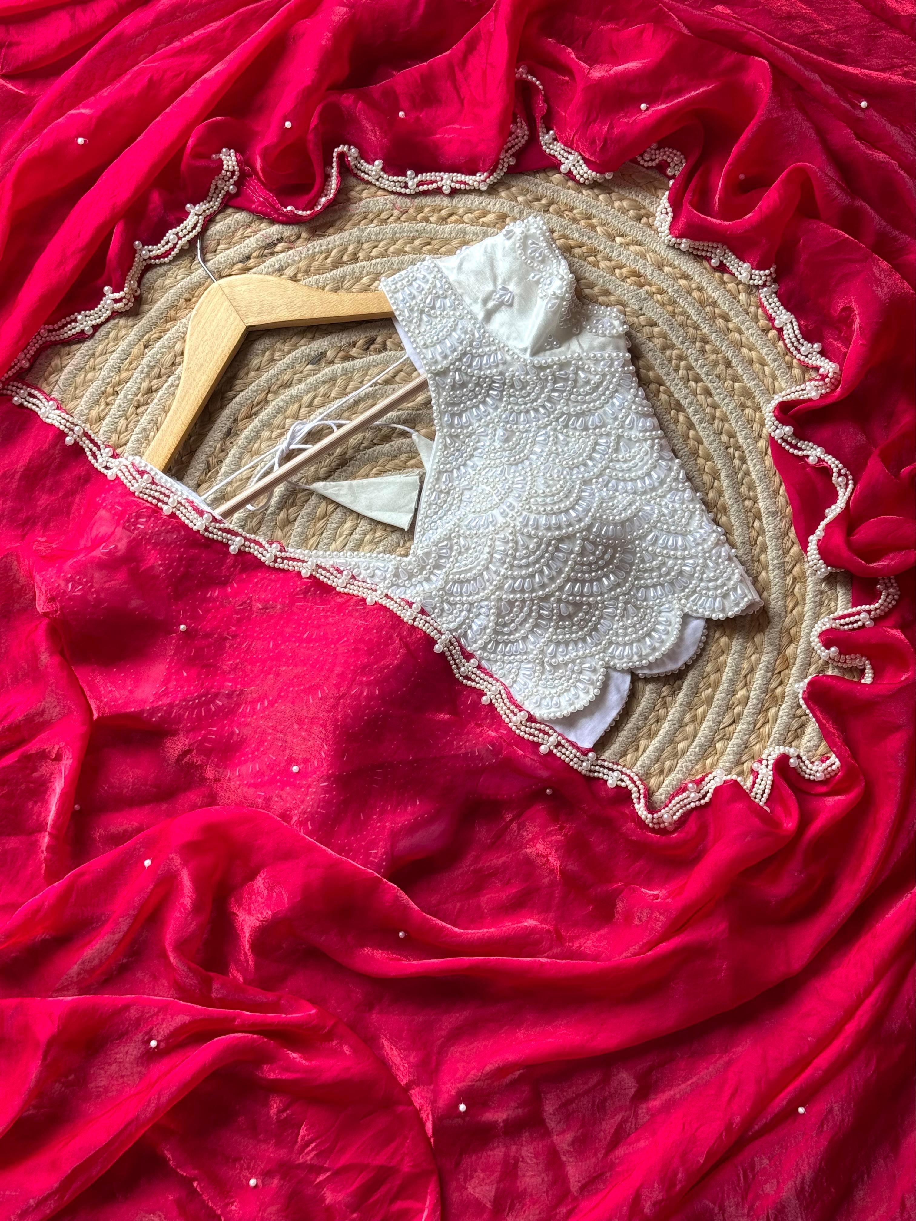 Cherry Embellished Saree