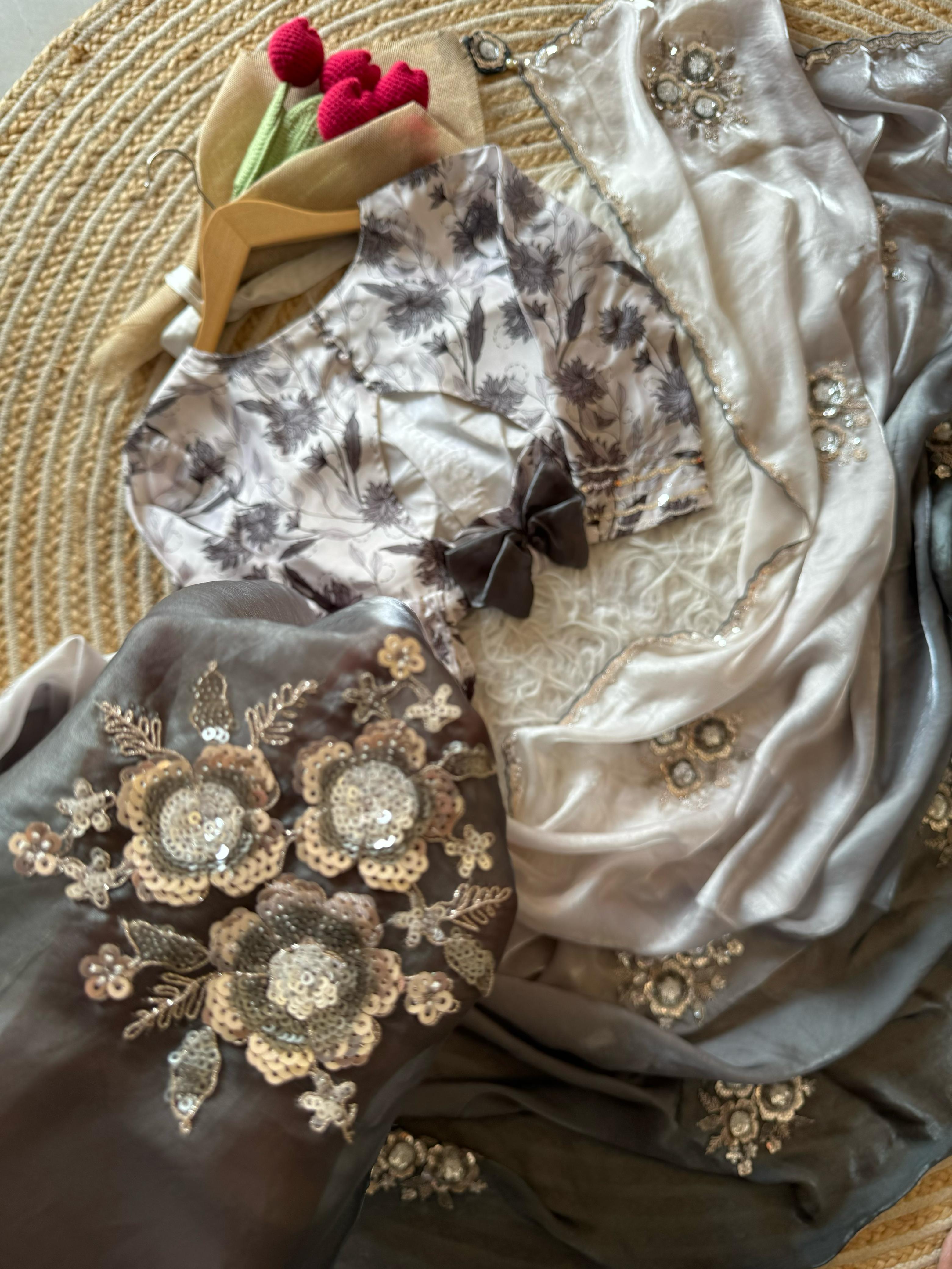 Pearls on Petals Saree