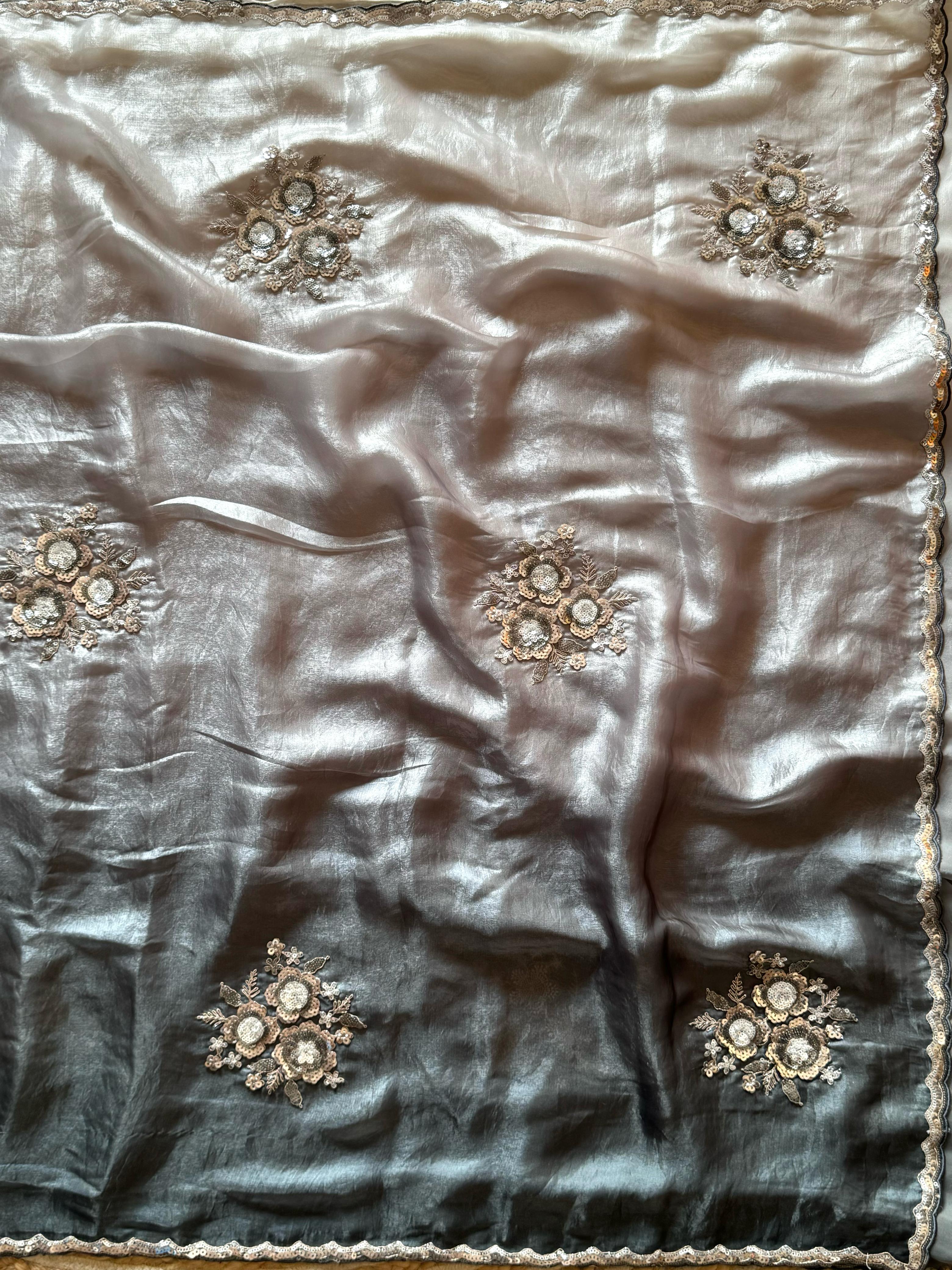 Pearls on Petals Saree