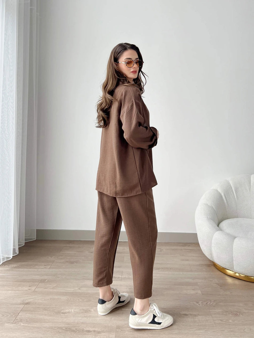 Short Leg Relax Fit Shirt Trouser Set
