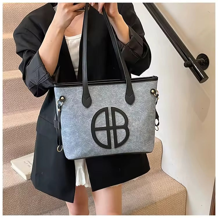 Retro Style Canvas Tote Bags for Women Zipper Closure Sacs a Main Pour Femmes Handbags for Summer Winter and Spring